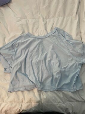 Light Blue Women's Cropped Tee - J80 Fit